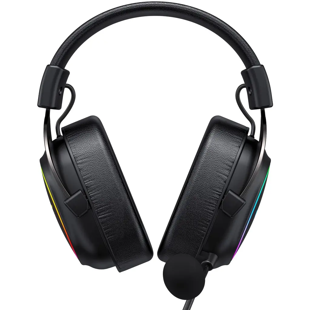 Навушники ігрові Havit H2002P Plug USB 7.1 з мікрофоном чорні (HV-H2002P-BO) - фото 2