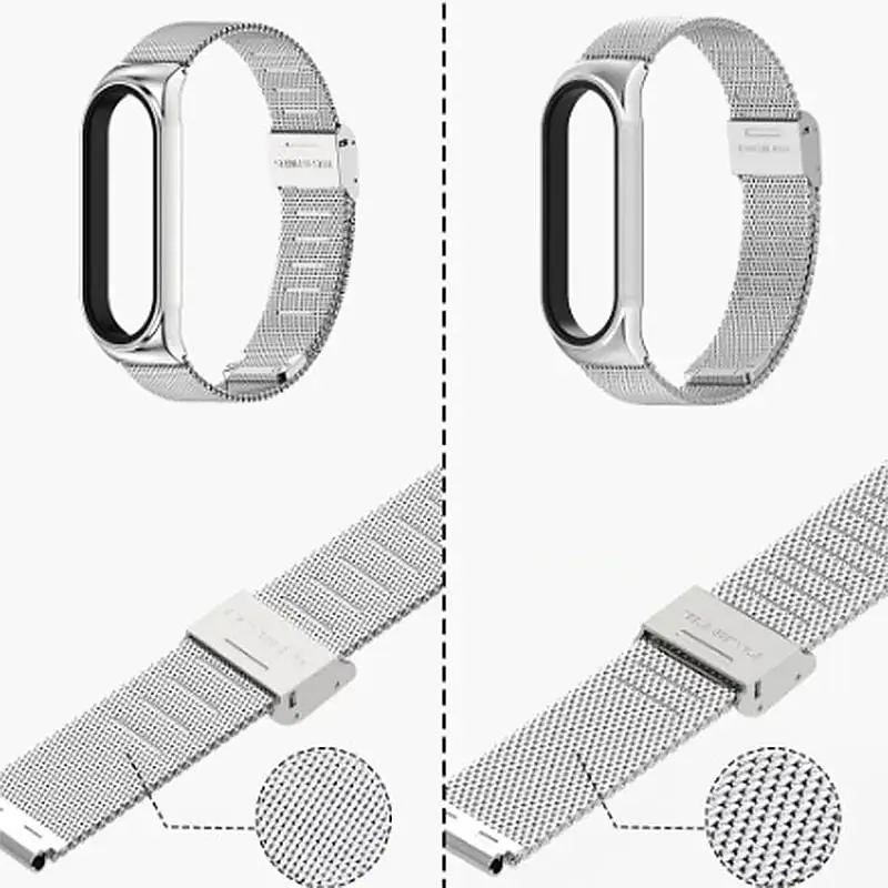 Ремінець BeCover Metal для Xiaomi Mi Smart Band 7 Rose Gold (707496) - фото 2