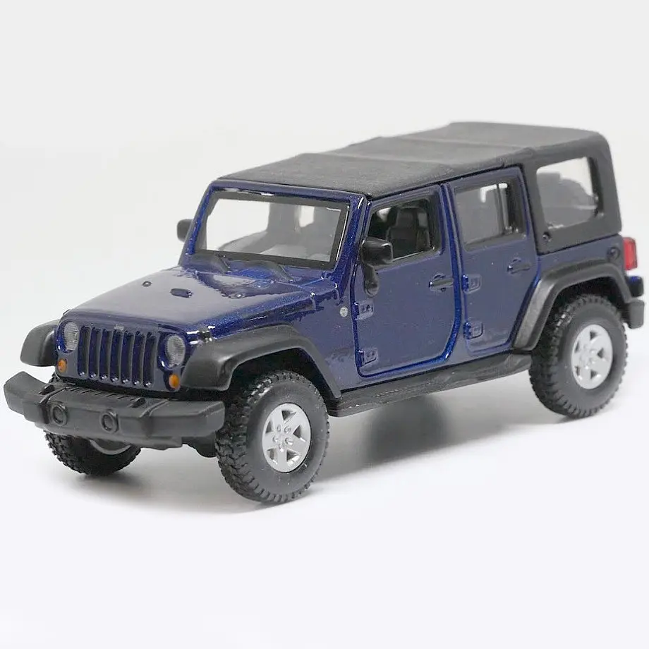 Колекційна металева модель позашляховика Bburago Jeep Wrangler Unlimited Rubicon серії Street Fire 1:32 - фото 3