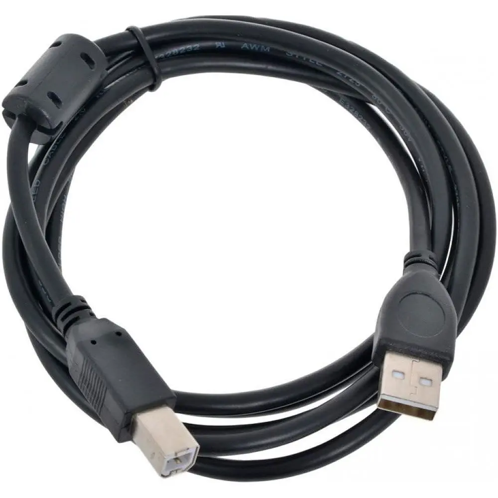 Кабель Maxxter USB 2.0 AM/BM 3 m Black [UF-AMBM-10] [119080] - фото 3