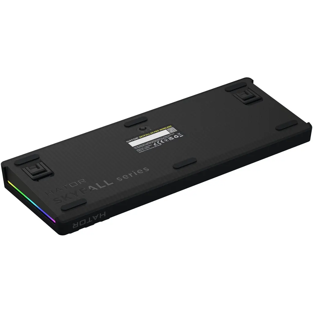 Клавіатура Hator Skyfall 65 Pro Aurum Vanila Silent RGB Wireless/Bluetooth/USB UA Grey/Black (HTK4160UA) - фото 7