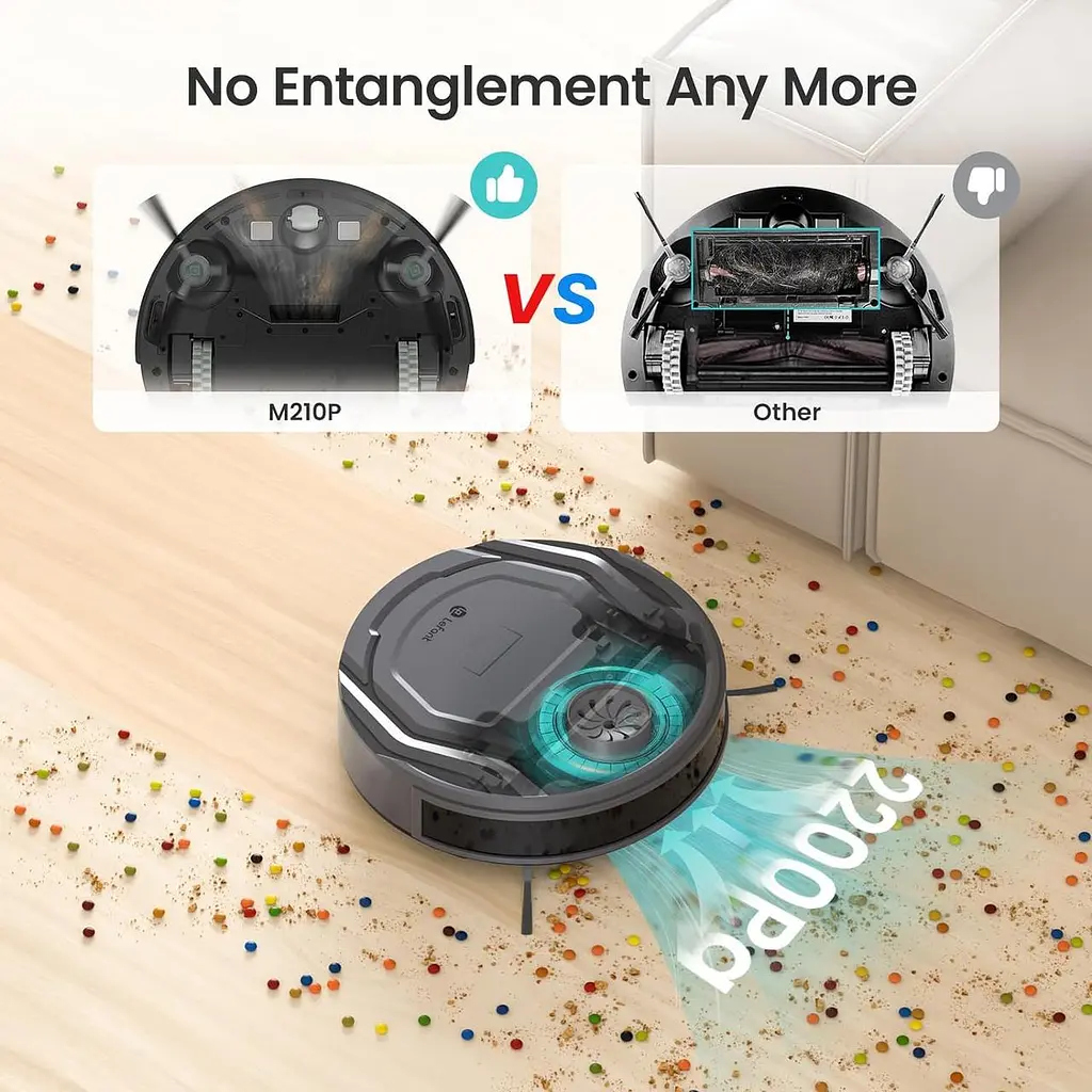 Робот-пилосос Lefant M210 Pro Robot Vacuum Cleaner 2200Pa Suction 120 - фото 10