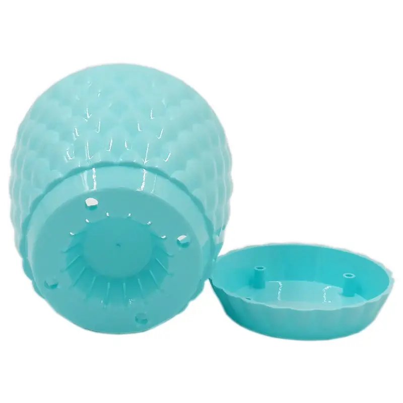 Горшок для цветов Alyaplastik Pinecone, 5.6 л, бирюзовый (ALY408blue) - фото 3