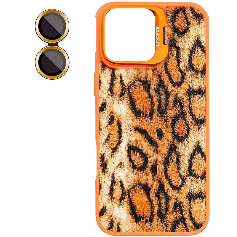Чохол Epik TPU+PC Wild Leopard with MagSafe and Lens для Apple iPhone 13 / 14 (6.1) Orange - фото 3