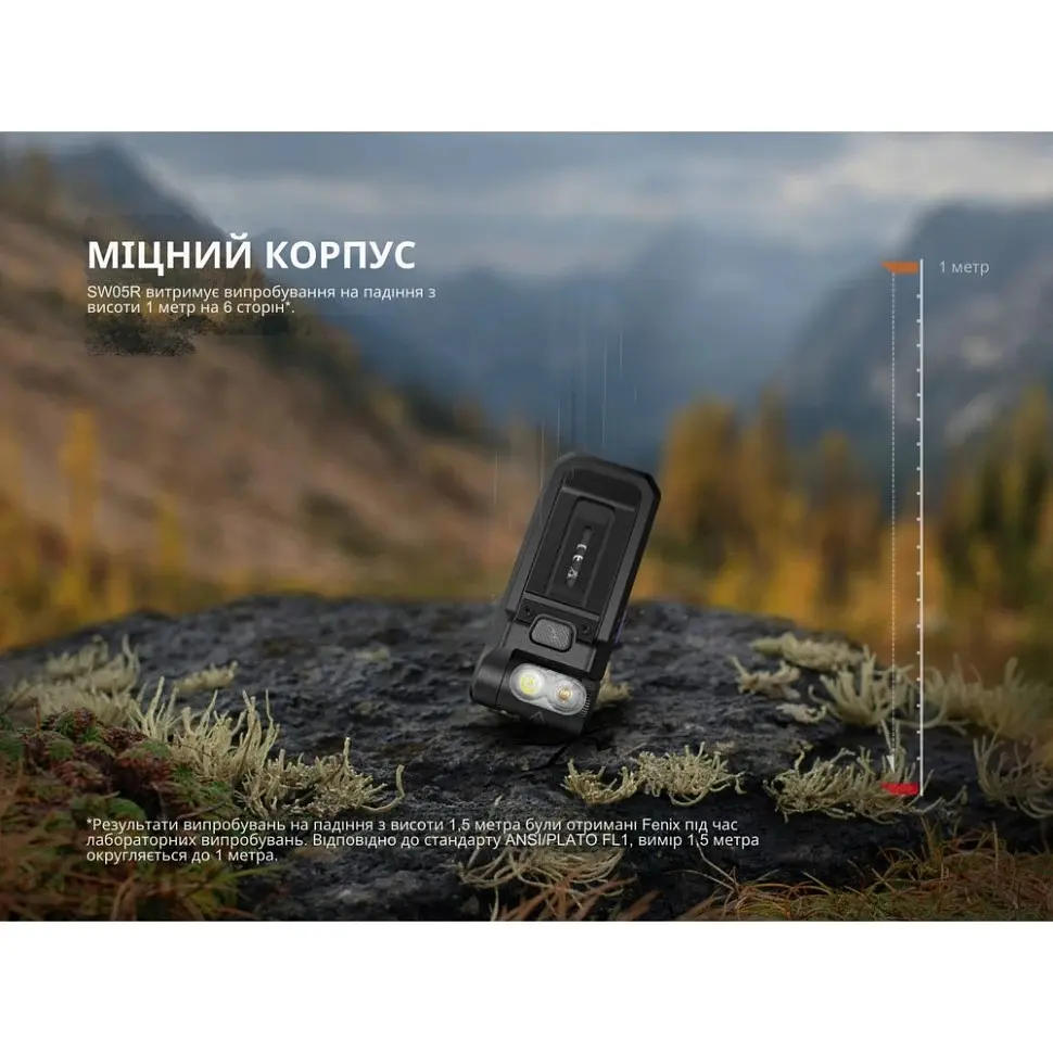 Фонарь ручной Fenix SW05R-UV LED Черный (1047-SW05R-UVL) - фото 20