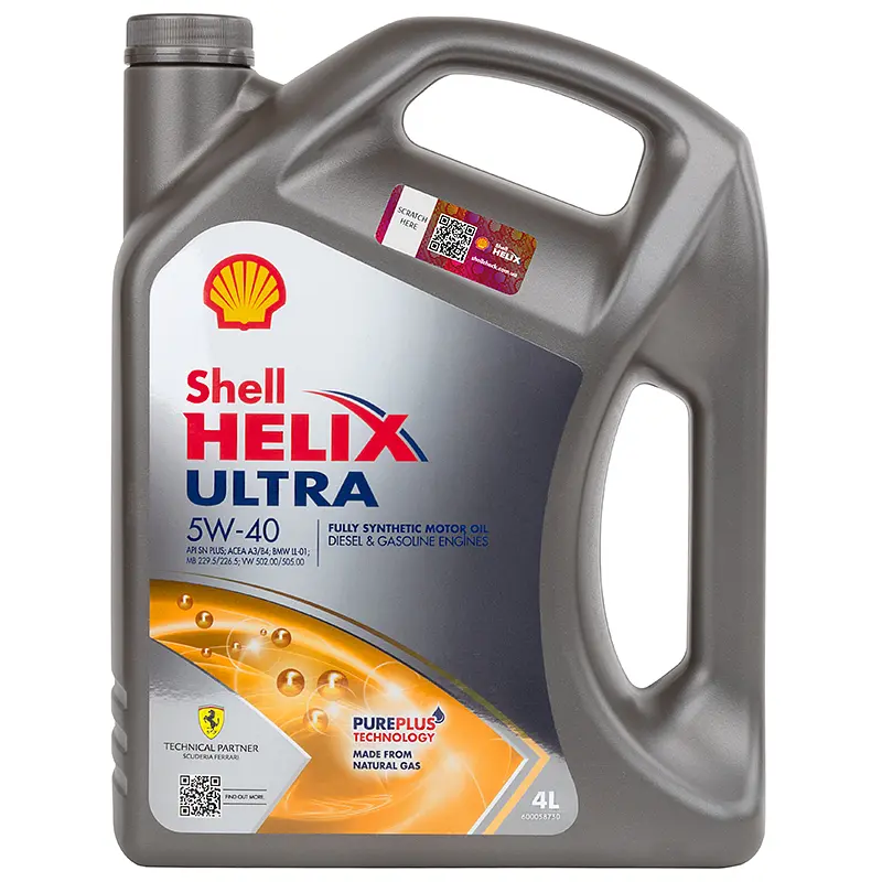 Автомобільна моторна олива Shell Helix Ultra 5W-40 4л