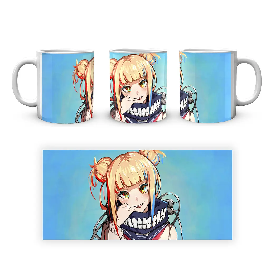 Кружка GeekLand Моя геройська академія My Hero Academia Тога на блакитному тлі, тримається за комір MHA 02.546 - фото 4