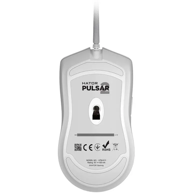 Ігрова миша Hator HTM511 Pulsar2 ESports Gaming 6200dpi 30G White - фото 5