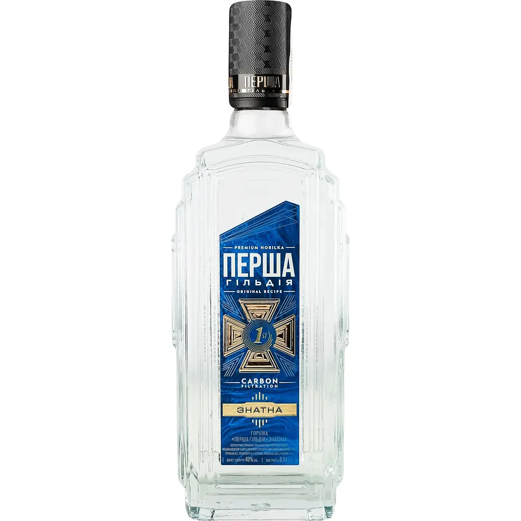 Упаковка горілки Перша Гільдія Знатна 40% 3 л (0.5 л x 6 шт.) (554227) - фото 2