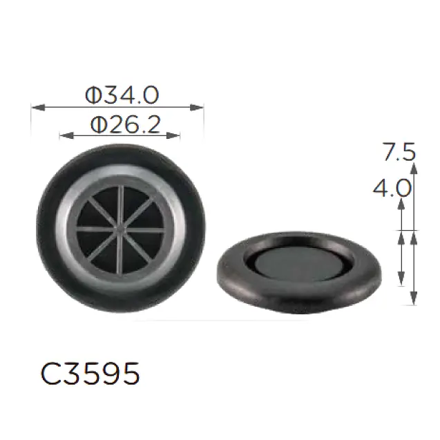 Заглушки кузова Honda 90825-T2A-003 (C3595)