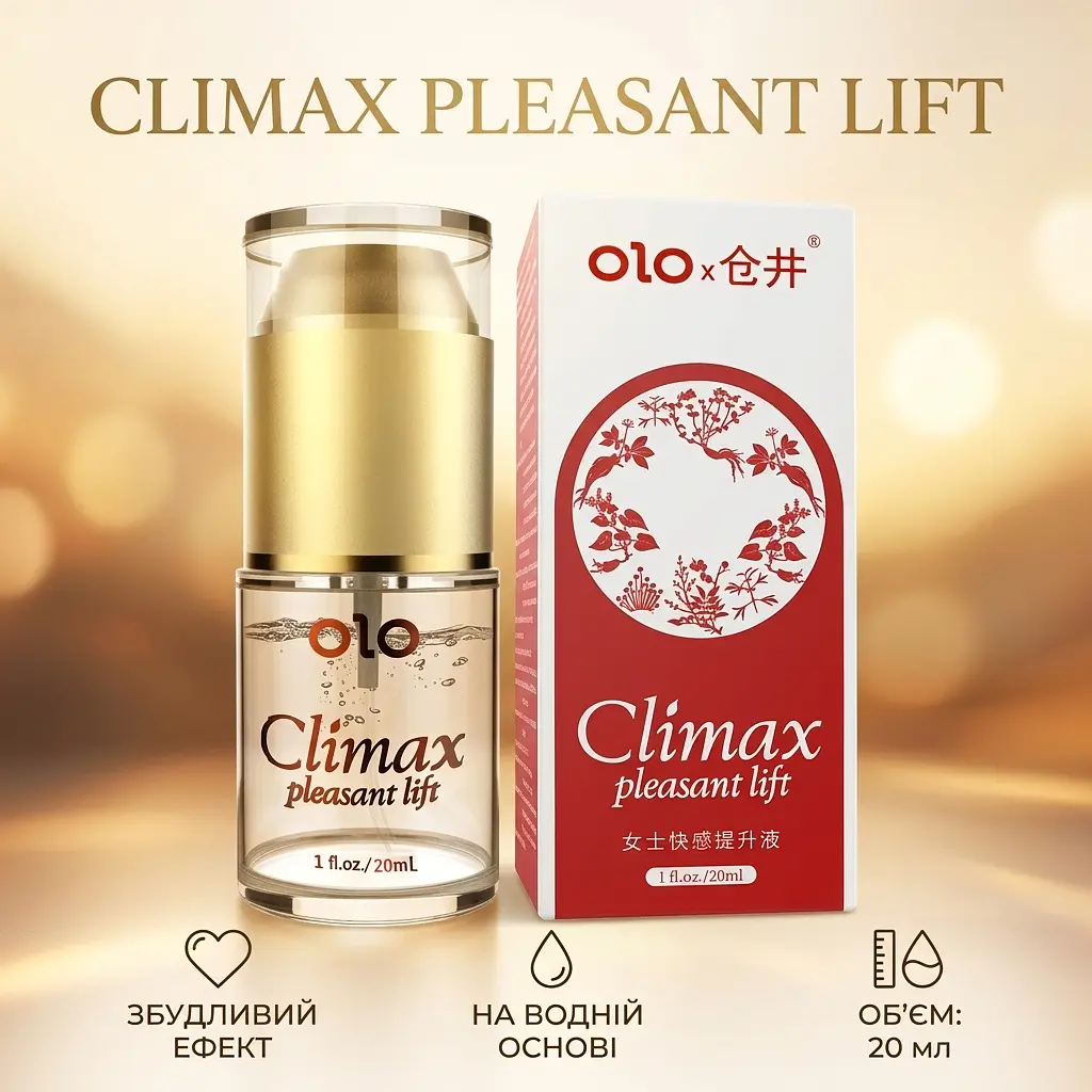 Гель збудливий жіночий OLO Climax Pleasant Lift для стимуляції клітора на водній основі 20 мл - фото 3