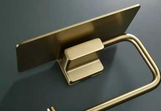 Тримач для туалетного паперу з полицею Koer AS-0112-12 золото (KR6175) - фото 2