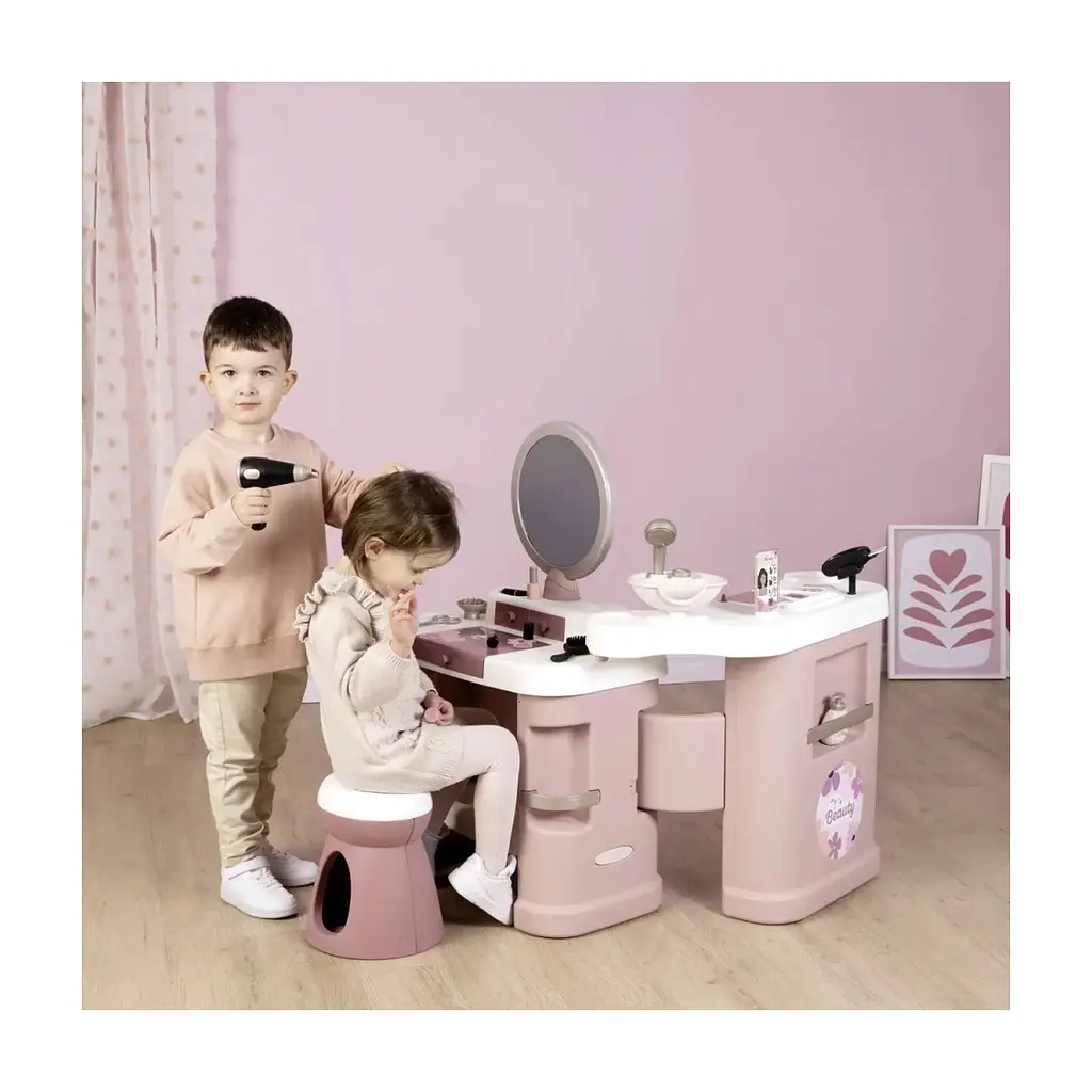 Ігровий набір Smoby Б'юті салон Стиліст з набором косметики, звукові та світлові ефекти, 32 аксесуари (7600320256) - фото 9