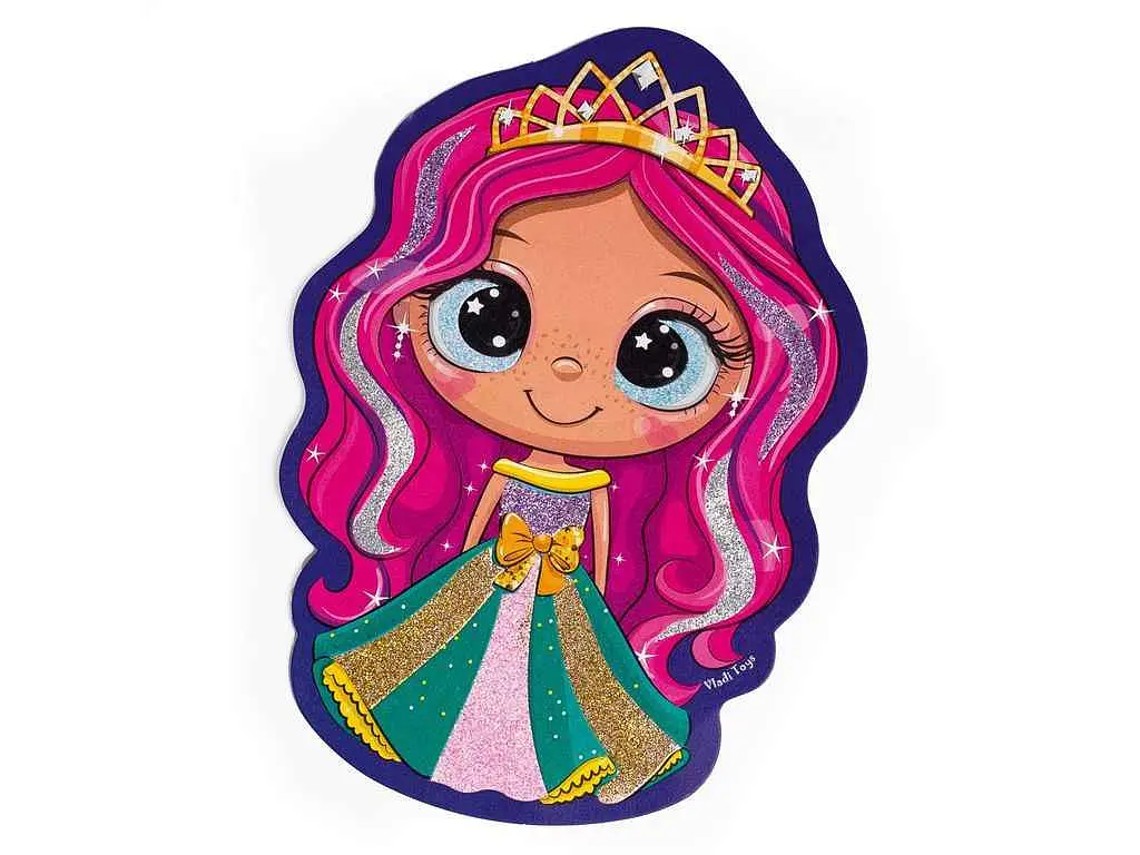 Набір для творчості VLADI TOYS "Glitter Art. Казкові принцеси" VT4501-10 (укр) - фото 4