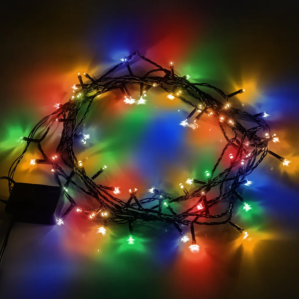 Електрогірлянда Yes! Fun нитка 70 LED 8 режимів миготіння 4.9 м різнокольорова (974844) - фото 4
