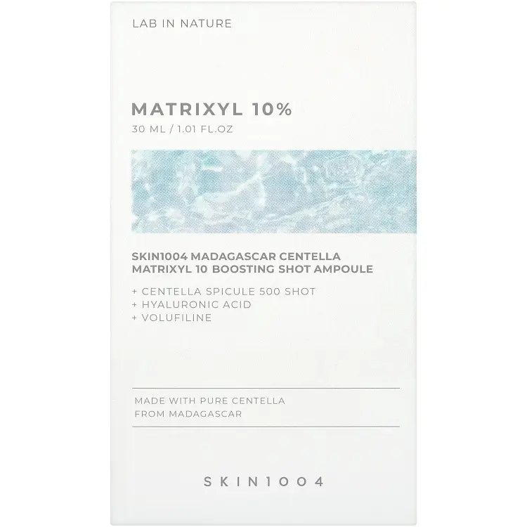 Ампульная сыворотка-бустер с пептидами и азиатской центеллой SKIN1004 Madagascar Centella Matrixyl 10 Boosting Shot Ampoule, 30 мл - фото 5