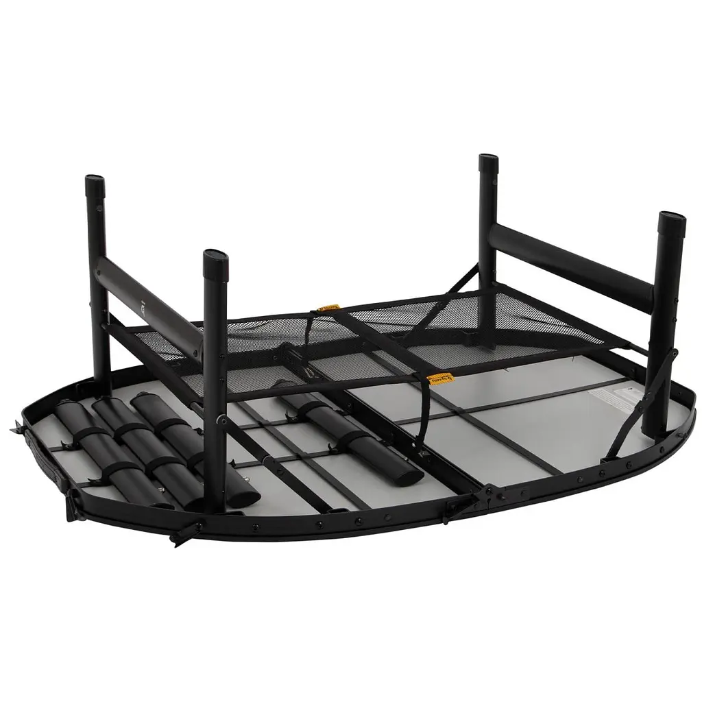 Стіл Bo-Camp Woodbine Oval 100x70 cm Black/Wood look (1404185) - фото 4