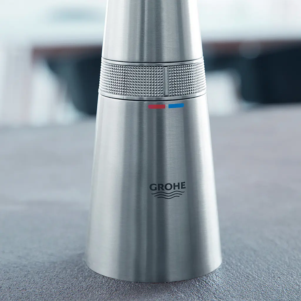 Змішувач для кухні з висувним виливом Grohe Zedra SmartControl 31593DC2, Хром - фото 5