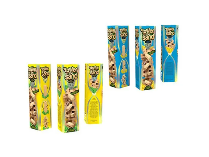 Настільна дерев’яна гра Дженга Tower on the Sand, Danko Toys - фото 2