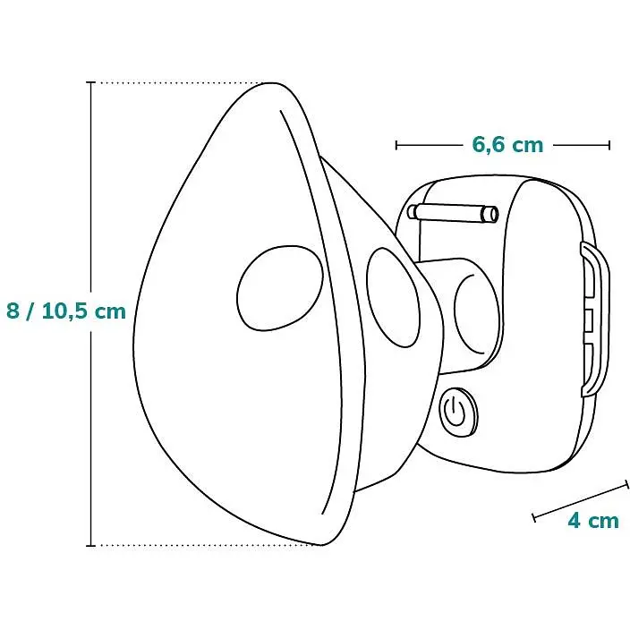 Ультразвуковой небулайзер Lionelo Nebi Air Mask белый (LO-NEBI AIR MASK) - фото 12