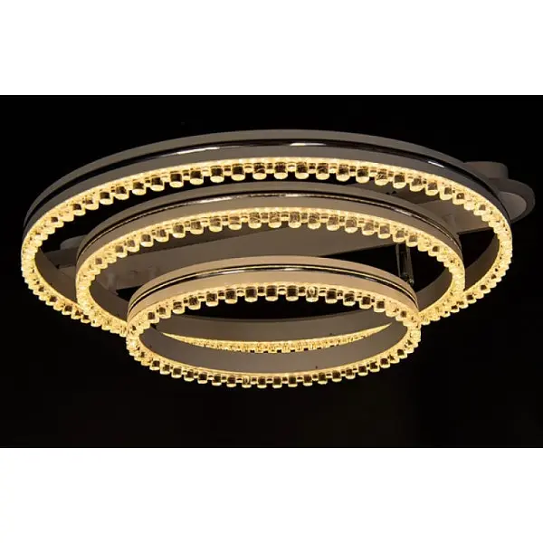 LED люстра світильник з пультом і підсвічуванням Linisoln 55070/3 WH, CF - фото 2