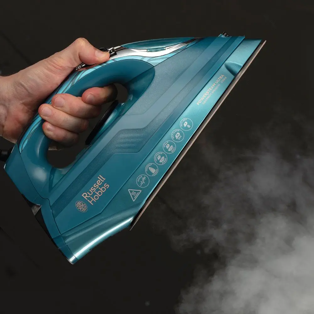 Утюг Russell Hobbs Powersteam Ultra Coconut Smooth 3100 Вт голубая (26340-56) - фото 8