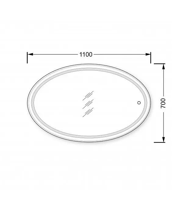 Дзеркало Мойдодир Magda 110x70 з LED підсвіткою та сенсором - фото 5