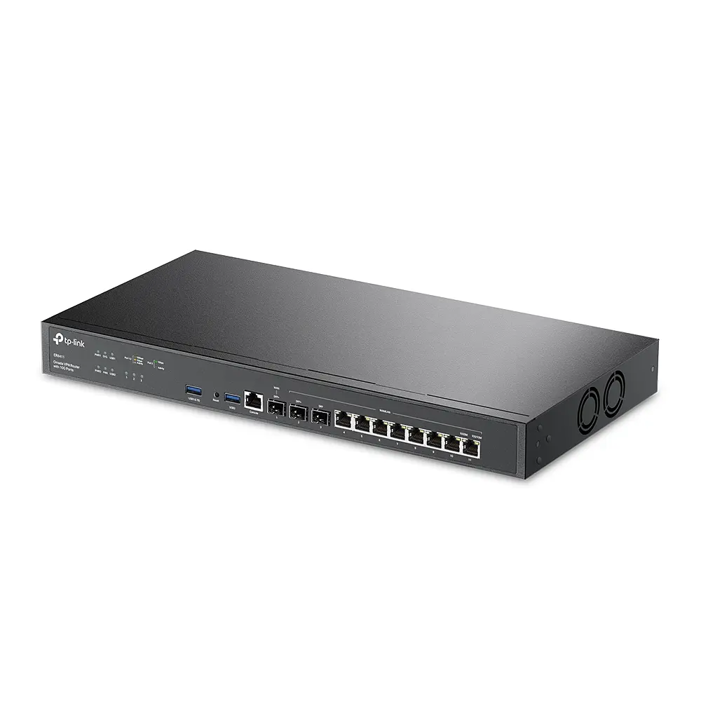 TP-Link Мультисервісний маршрутизатор ER8411 8xGE LAN/WAN 1xGE WAN/LAN 2x10GE SFP+ WAN/LAN 2xUSB - фото 3