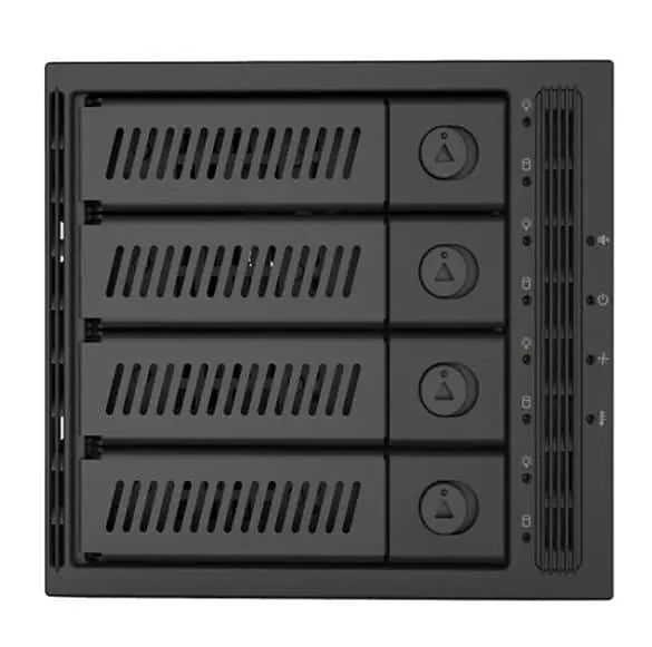 Зовнішня кишеня Chieftec CMR-3141SAS 3x5.25" - 4x3.5" HDDs Hot-Swap Metal (CMR-3141SAS) - фото 2