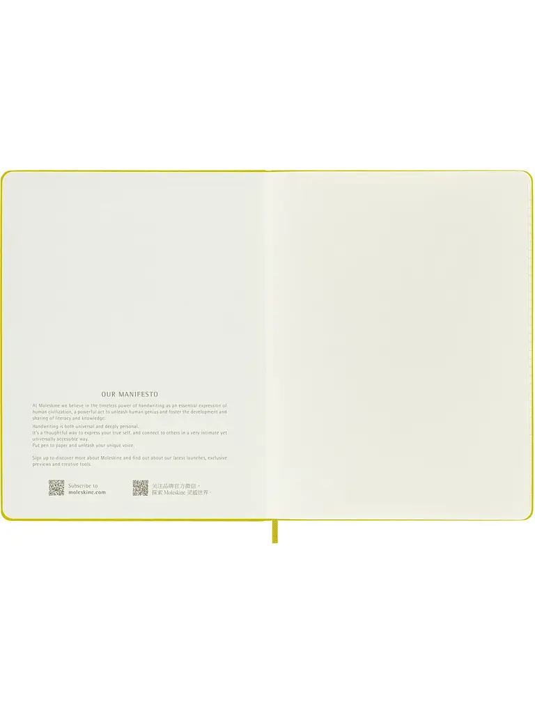 Записник Moleskine Silk великий, Лінійка Солом'яно-жовтий (QP090M6SILK) - фото 5