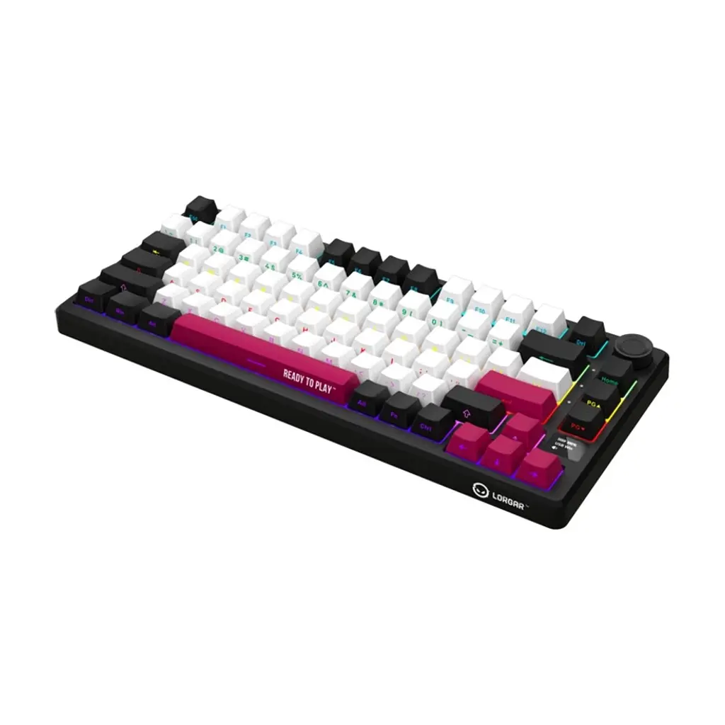 Клавіатура Lorgar KBP7075W Pro RGB Wireless/Bluetooth/USB UA Black/Red (LRG-KBP7075W-BK-US) - фото 3