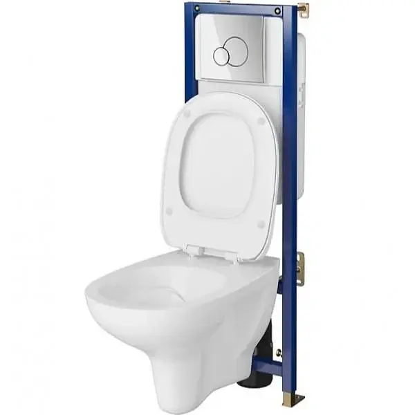 Інсталяція Cersanit Tech Line Base з кнопкою Base Circle + унітаз Arteco CleanOn з сидінням 30412 - фото 2