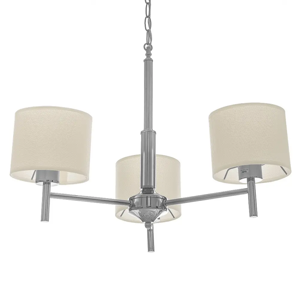 Люстра подвесная Brille прованс с абажуром E27 60W CH (BKL-654S/3) - фото 3