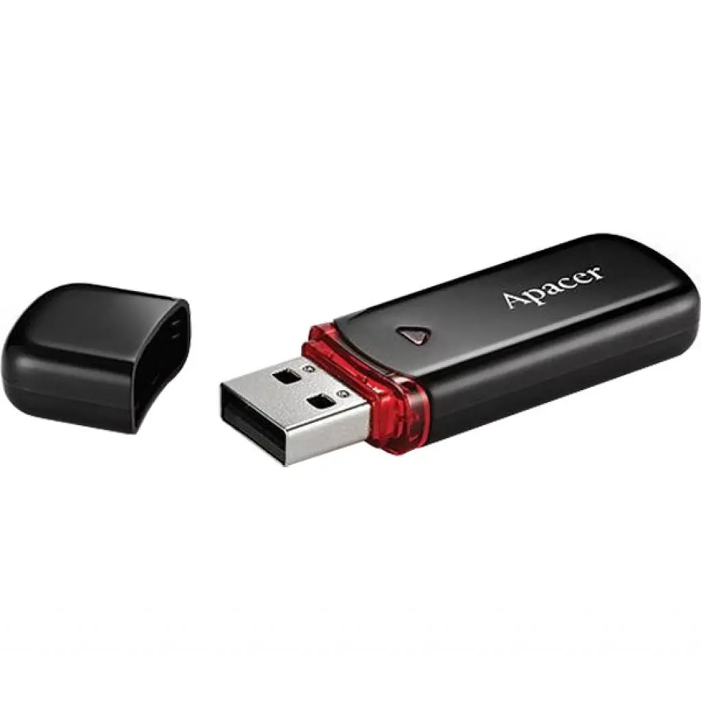 USB флеш накопичувач Apacer 32GB AH333 black USB 2.0 (AP32GAH333B-1) - фото 2