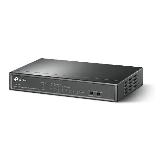 Комутатор TP-LINK TL-SF1008LP, Black, 8-портовий, 10/100 Мбит/с, 4xPoE +, IEEE 802.3af/at - фото 2