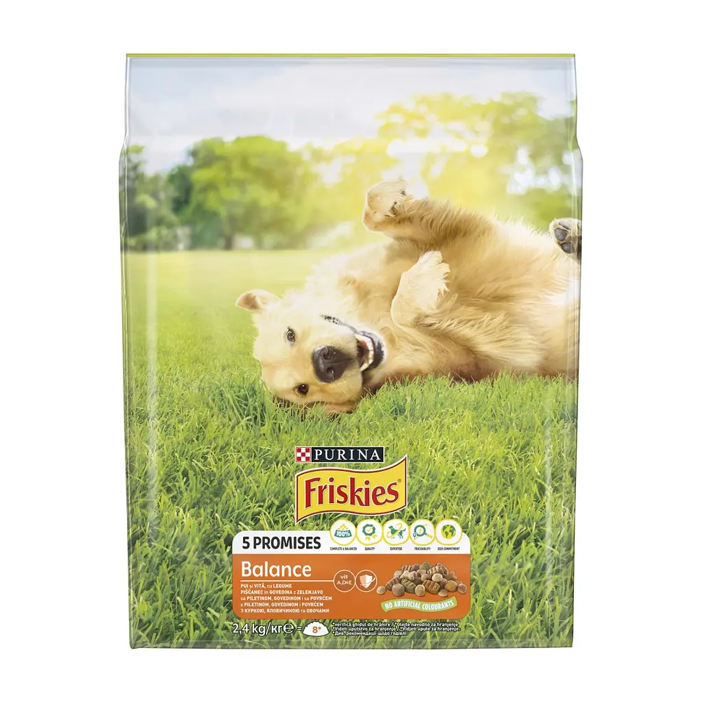 Сухий корм для собак Purina Friskies Balans з куркою й овочами 2.4 кг (7613034232168)