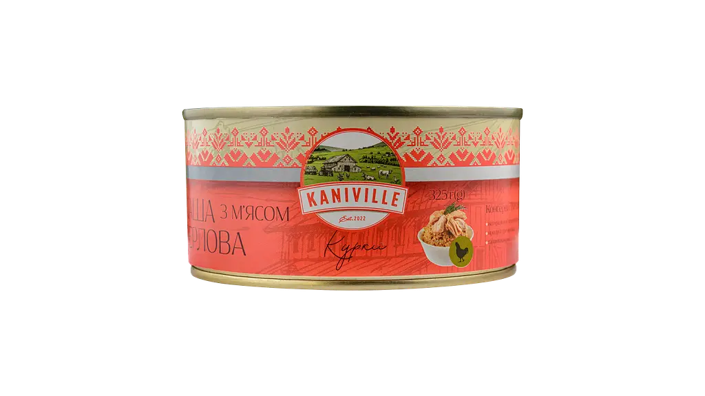 Каша перлова Kaniville з куркою 325 г