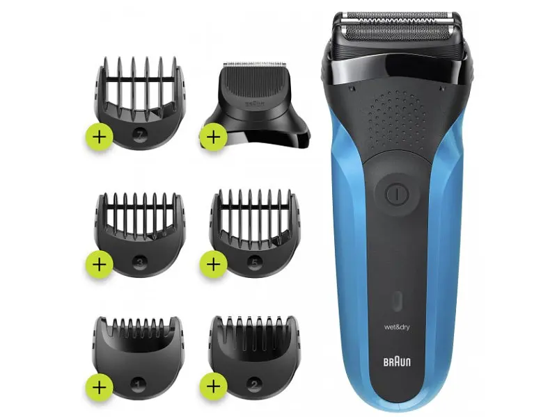 Електробритва Braun Series 3 310BT Wet&Dry black/blue - фото 2