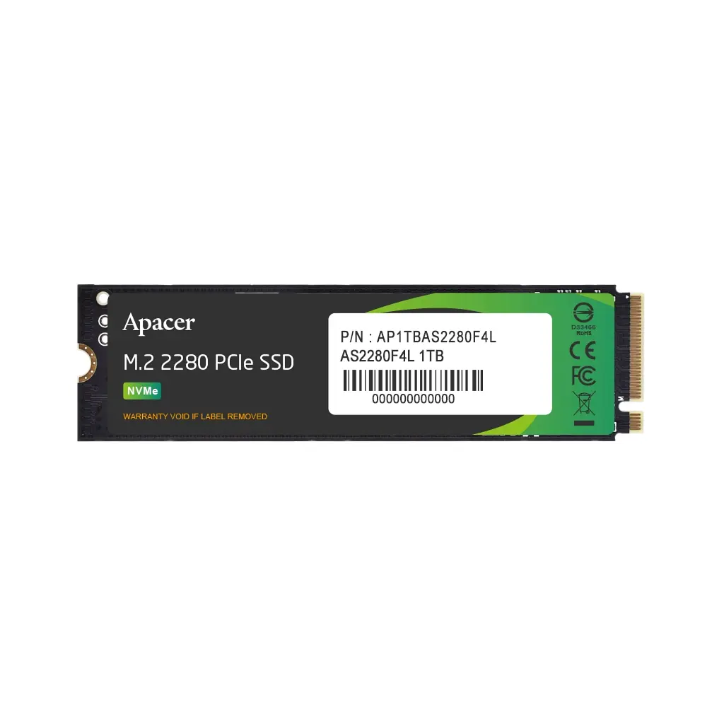 Накопичувач SSD M.2 2280 1TB Apacer (AP1TBAS2280F4L-1)