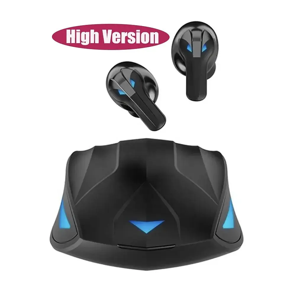 Беспроводные игровые Bluetooth наушники TWS K53 с зарядным кейсом и индикатором заряда Чёрный - фото 3