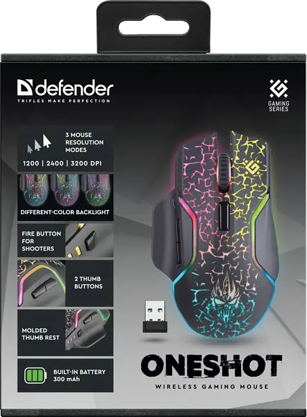 Мышь Defender Oneshot GM-067 (52067) - фото 9