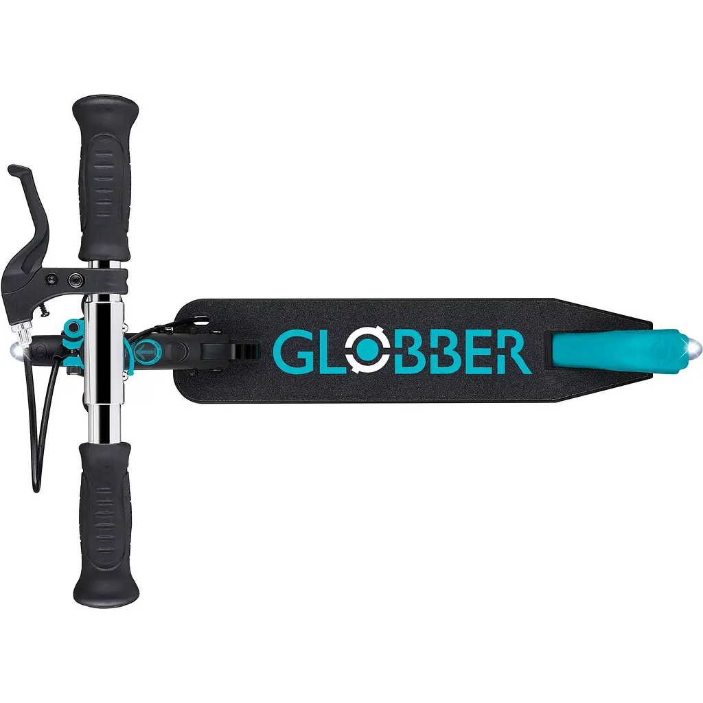 Самокат Globber Flow Element Junior Lights 50 кг чорно-бірюзовий (729-105) - фото 7