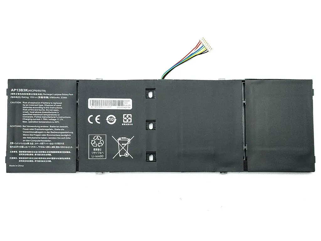 Акумулятор AP13B3K для Acer Aspire V5-472, V5-473, V5-552, V5-572, V5-573 (AL14A32) (15V 53Wh 3560 mAh) - фото 2