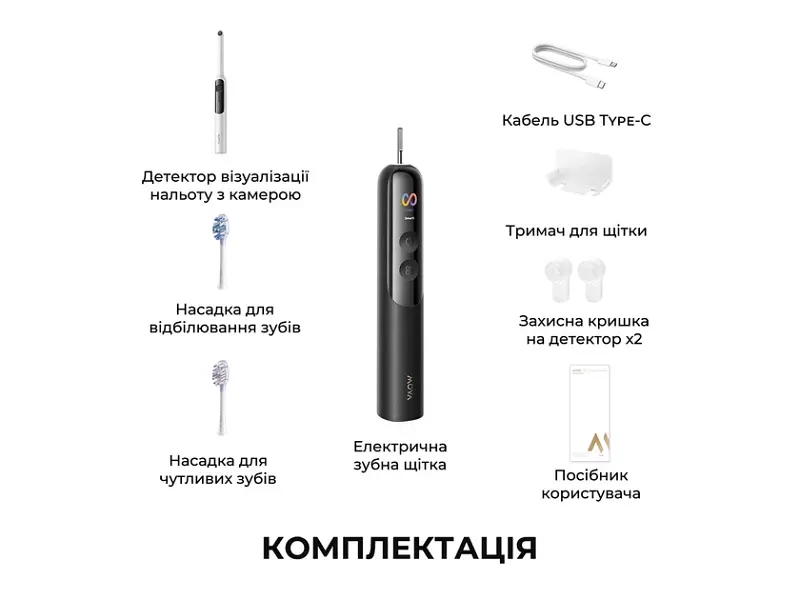 Електрична зубна щітка Dreame MOVA Fresh 20 Sensus-Black (ATS25B-BK) - фото 5