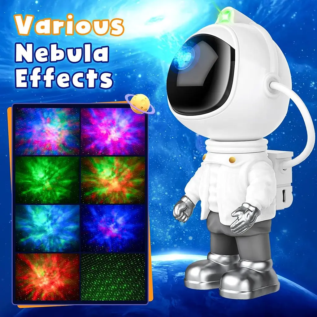 Проектор галактики астронавта Star Light Space Buddy Starry Projection Night Lights Ceiling Spacebuddy - фото 6