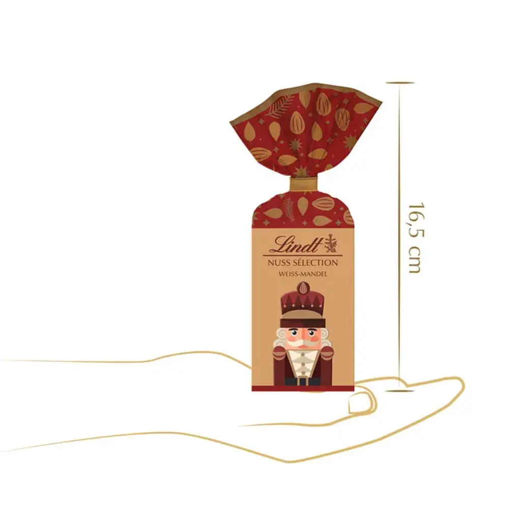Шоколадні цукерки з мигдалем Lindt Nuss Selection Weiss Mandel 100 г - фото 3