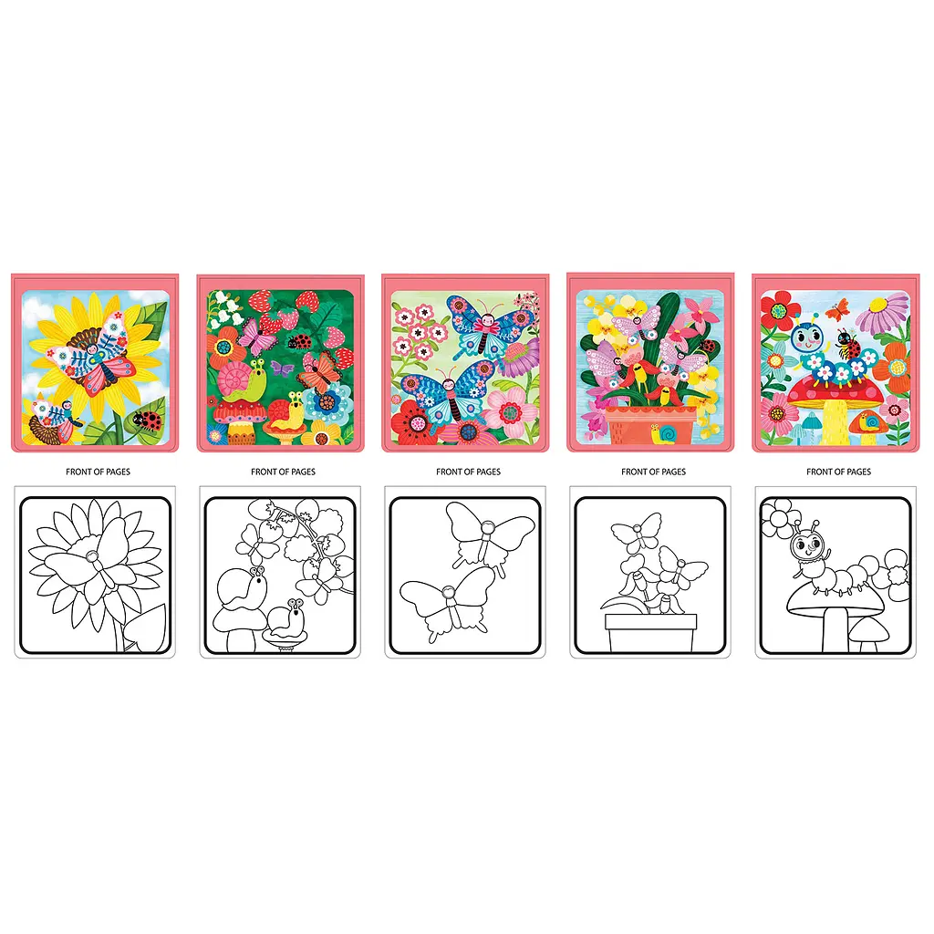 Водные раскраски Let's Craft Магические перевоплощения Яркие бабочки (MRP013) - фото 2