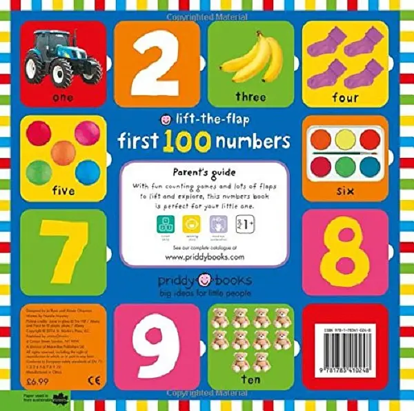 Lift-the-Flap. First 100 Numbers - Роджер Прідді - фото 2