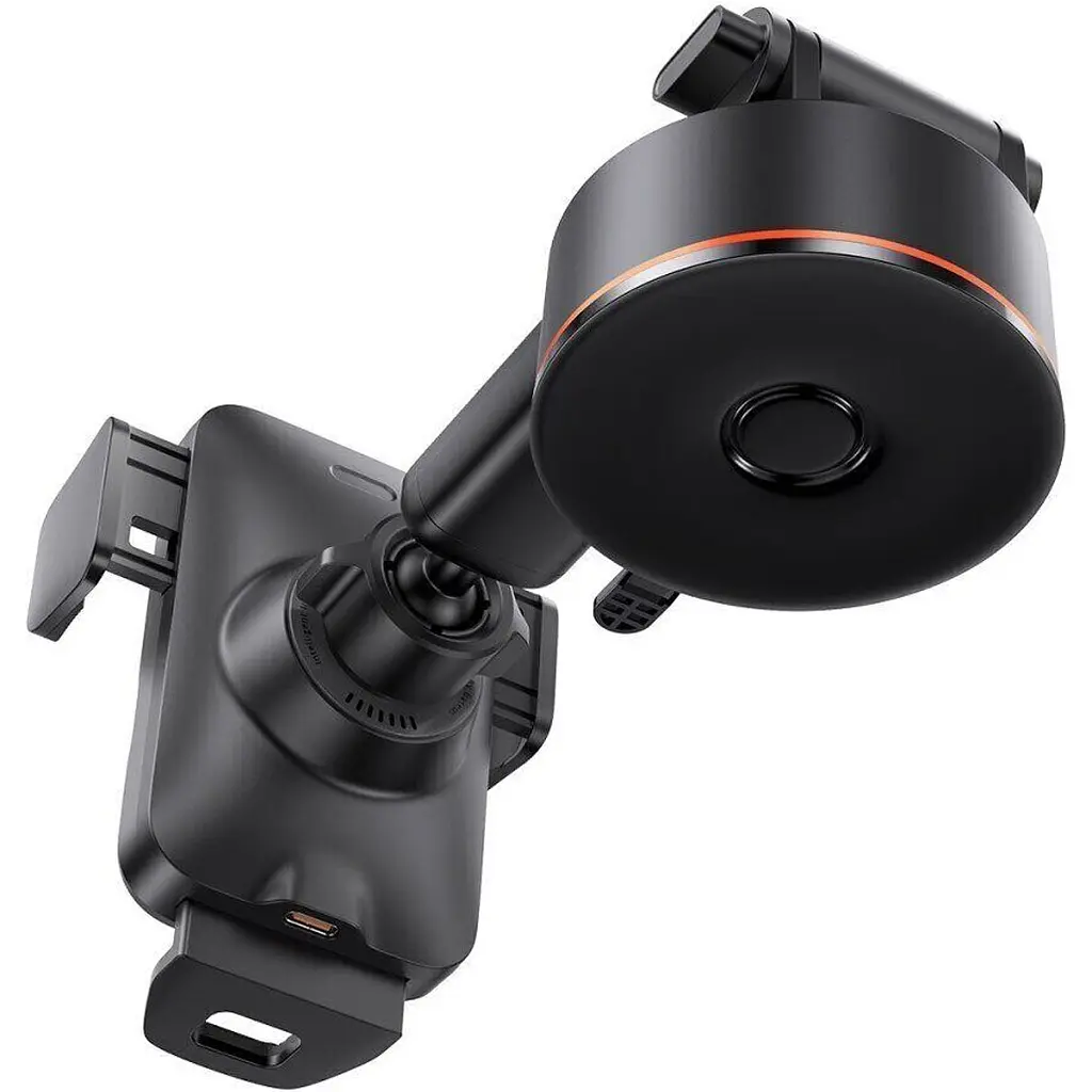 Автодержатель Baseus Wisdom Auto Alignment Car Mount 15W с беспроводной зарядкой Black [CGZX000101] [113778] - фото 3