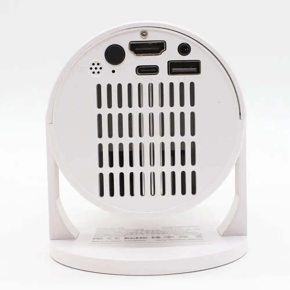 Портативний домашній проектор Rotundity M5 з WiFi та пультом для перегляду фільмів Широкоекранний 16:9 Білий - фото 5